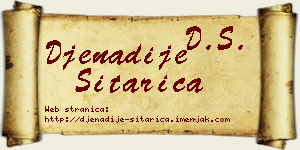 Đenadije Sitarica vizit kartica